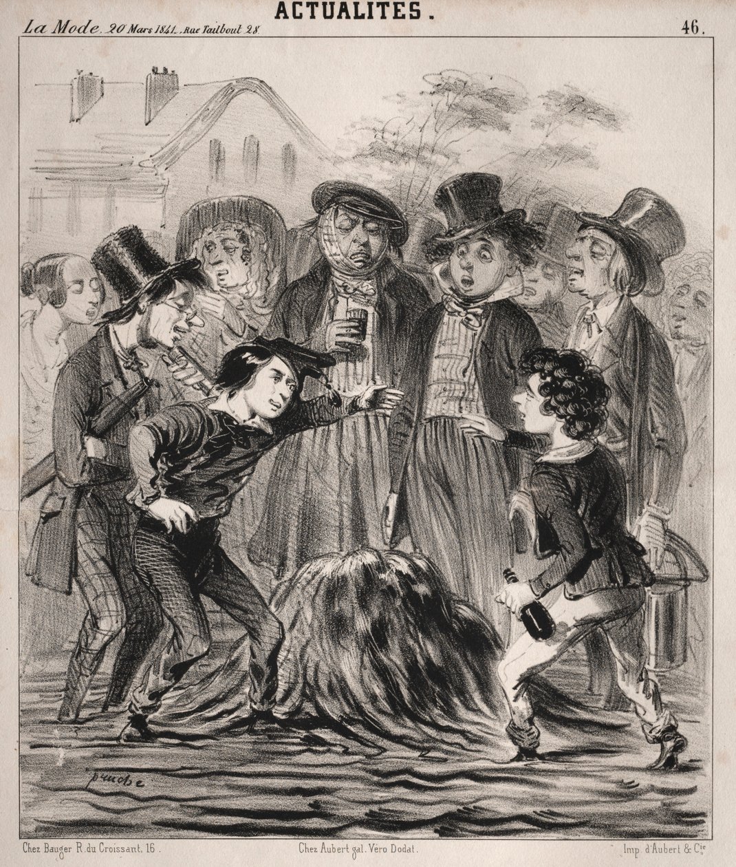 Nyheder: Ha hej Felix! så kom hurtigt!, 1841. af Clémente Pruche