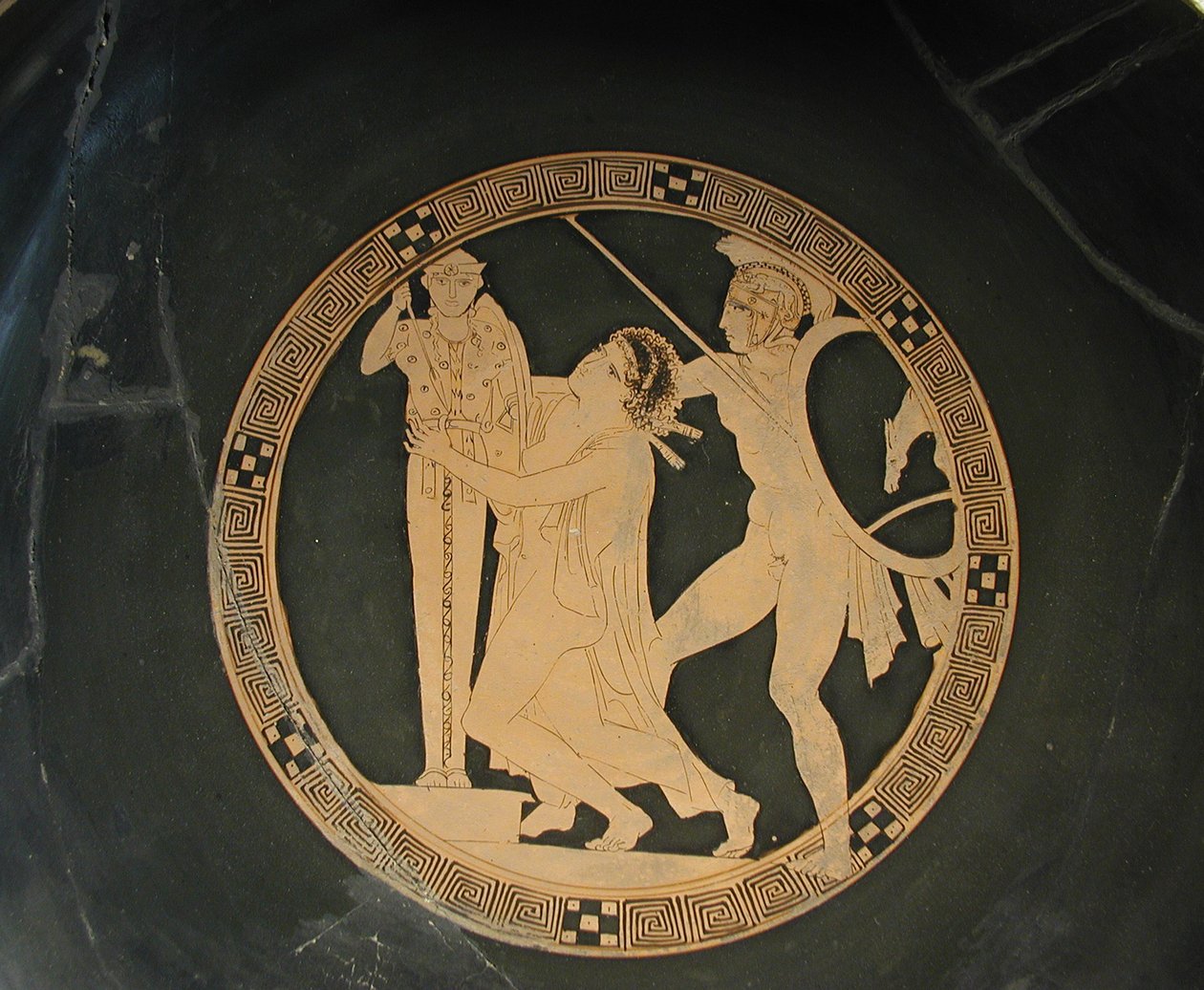 Ajax the Lesser trækker Cassandra fra Palladium, 5. århundrede. f.Kr af Codrus Painter