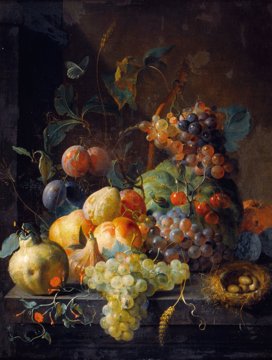 Stilleben med frugt af Coenraet Roepel