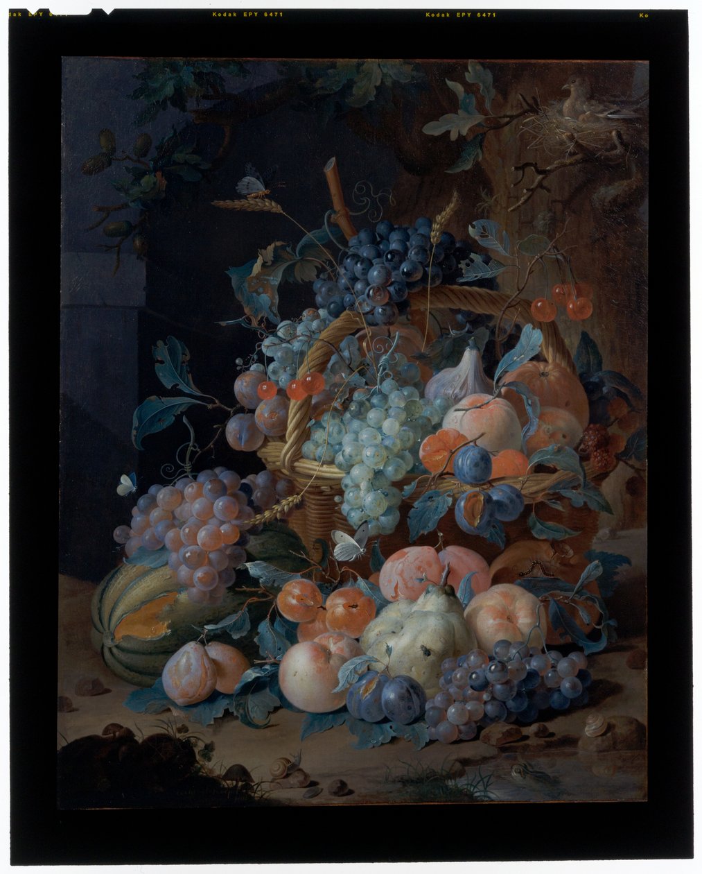 Blomsterstilleben (olie på lærred) af Coenraet Roepel