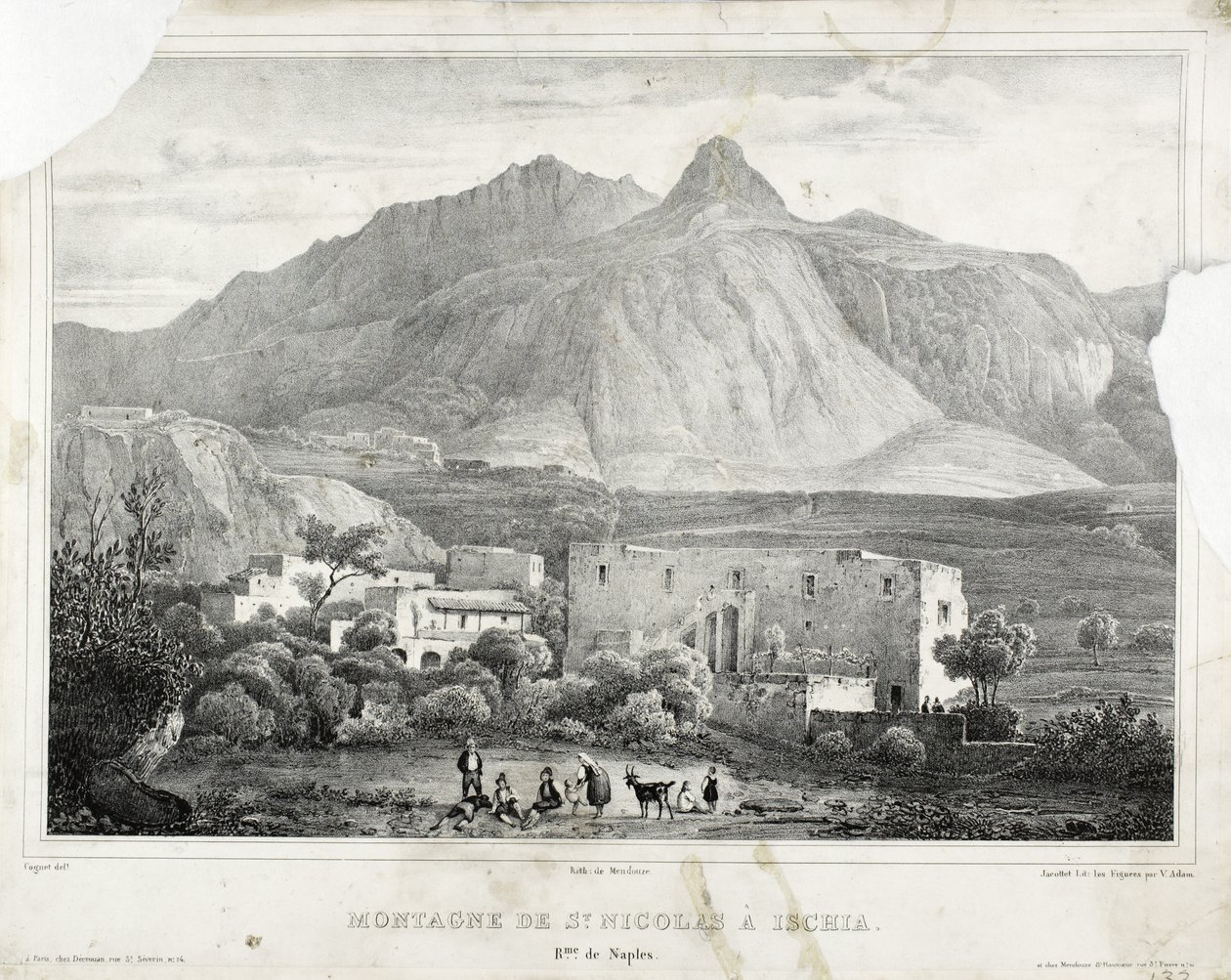 Saint Nicholas-bjerget ved Ischia af Cognet