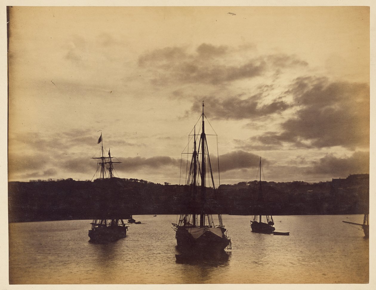 En natscene i havnen af Col. Henry Stuart Wortley
