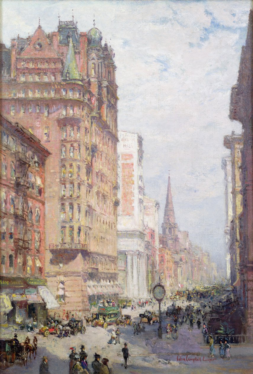 Fifth Avenue, New York City, 1906 af Colin Campbell Cooper