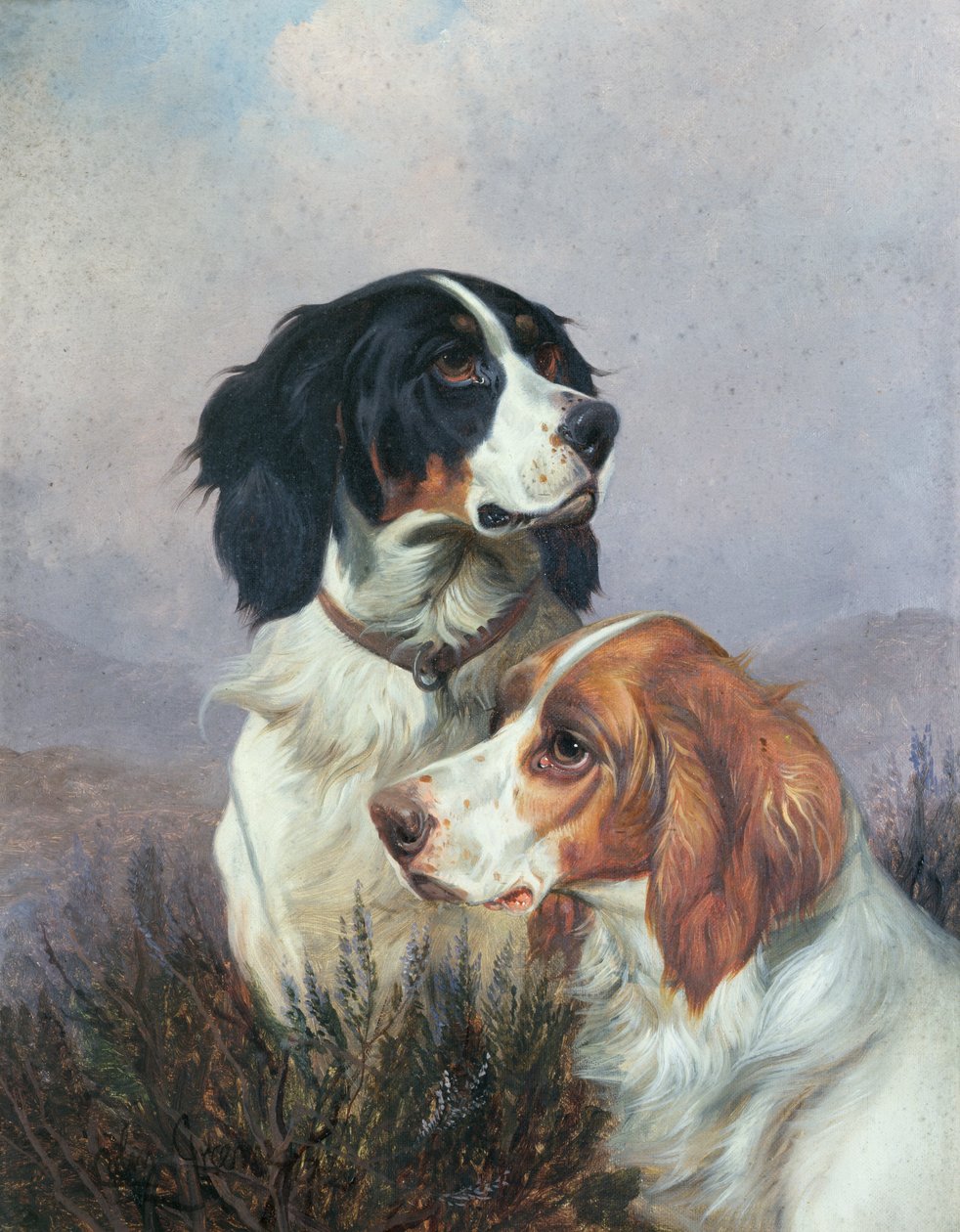 Setters on a Moor, 1892 af Colin Graeme