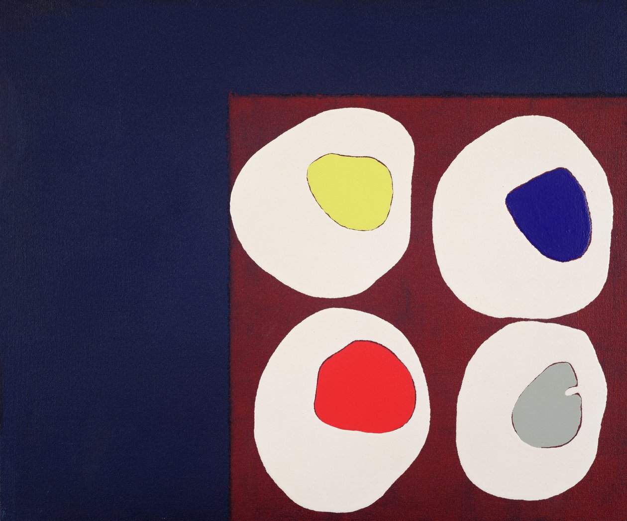 Allsorts, 1998 (akryl på lærred) af Colin Booth