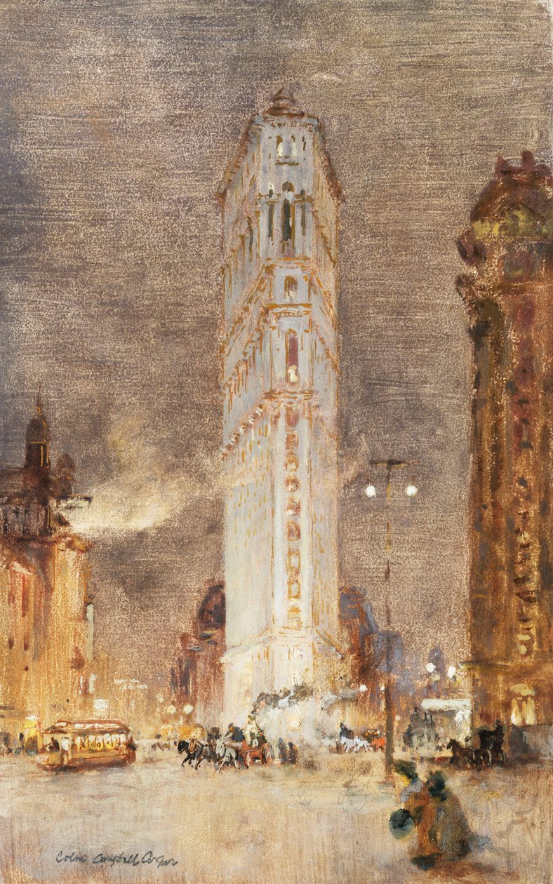 The Flat Iron Building, New York af Colin Campbell Cooper