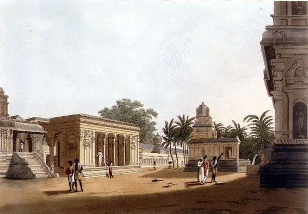 A View within the Walls of a Pagoda, Madras, plade 10 fra 