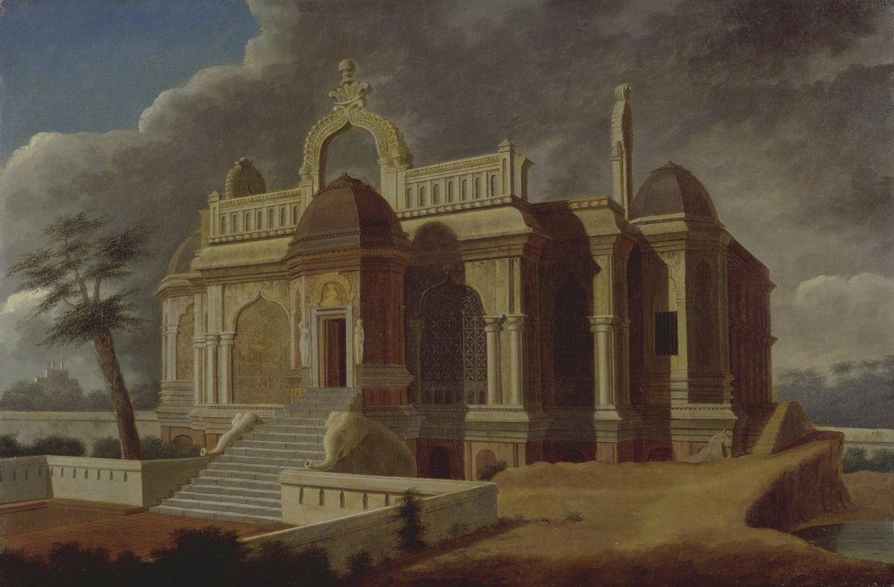 Mausoleum med stenelefanter, 1788 af Colonel Francis Swain Ward