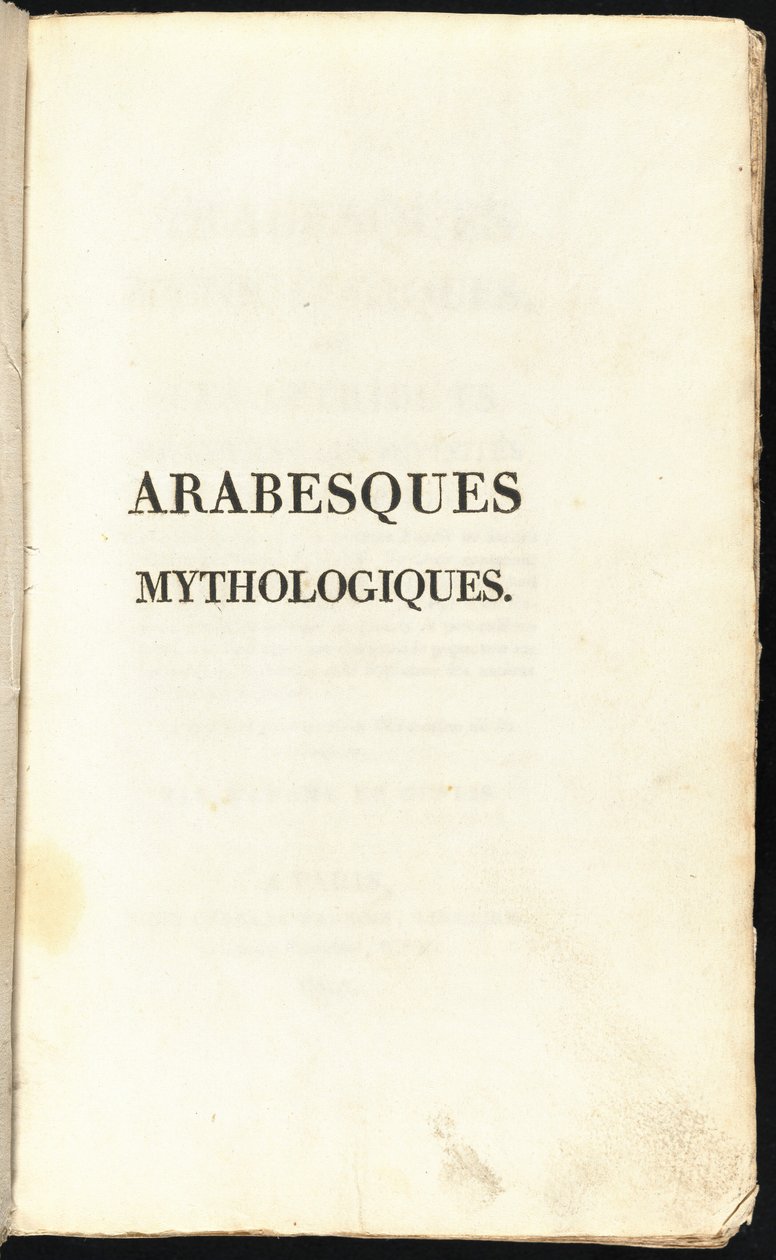 Mytologiske arabesker af Comtesse Stéphanie Félicité de Genlis
