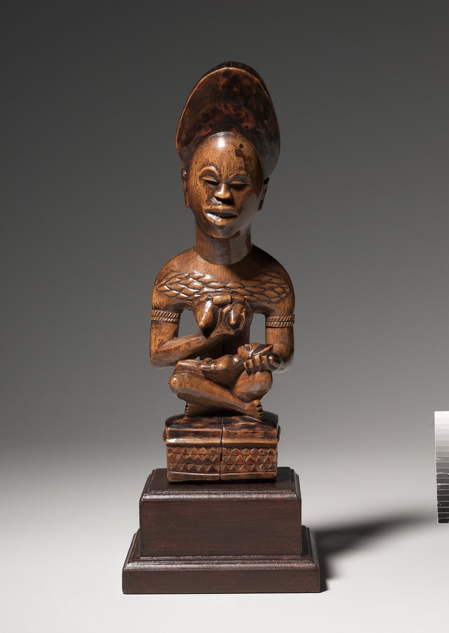 Mor-og-barn figur, midten til slutningen af 1800-tallet af Congolese School