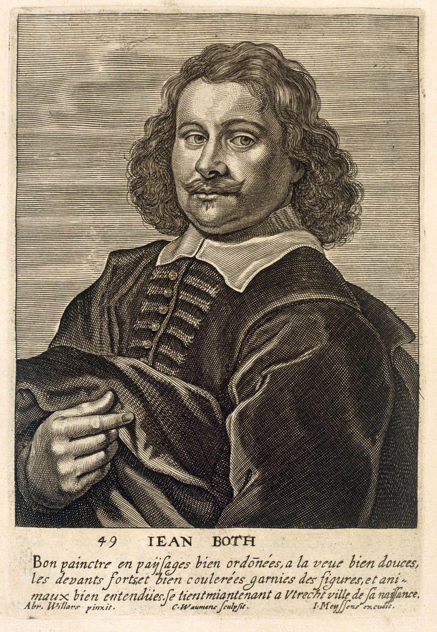 Portræt af Jan Both, graveret af Johannes Meyssens (1612-70) af Conrad Waumans