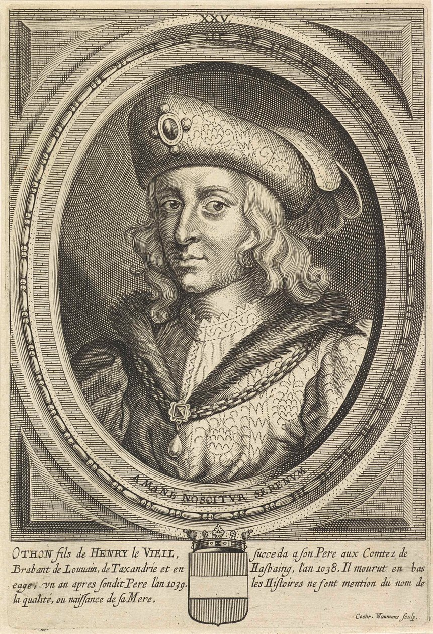 Portræt af Otto, hertug af Brabant og Leuven af Conrad (after) Waumans
