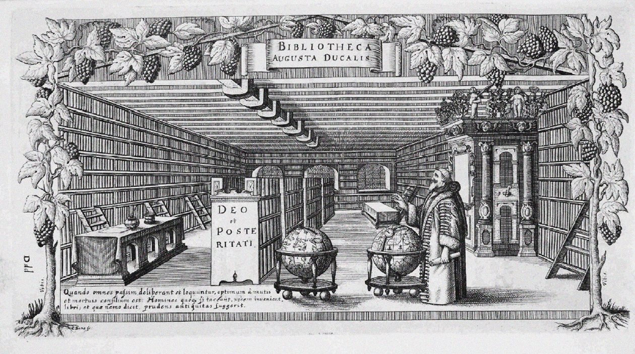 August von Brunswick-Lüneburg i hans bibliotek, 1650 af Conrad Buno