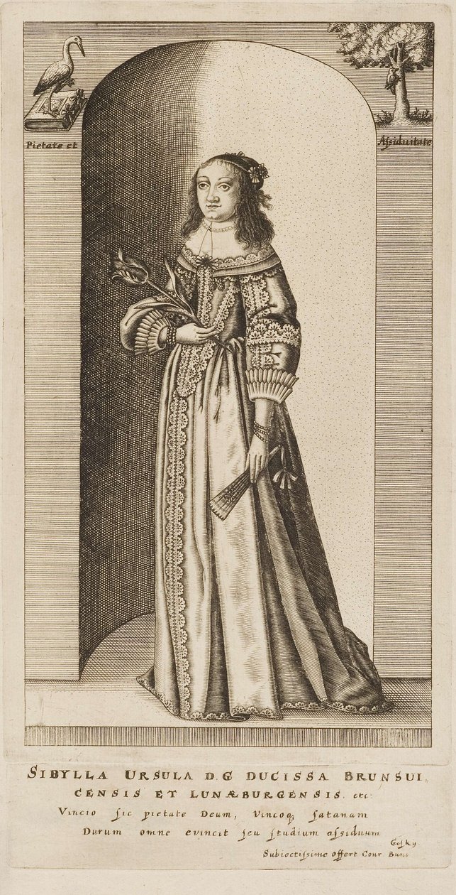 Conrad Buno - Sibylle Ursula, prinsesse af Braunschweig-Lüneburg af Conrad Buno