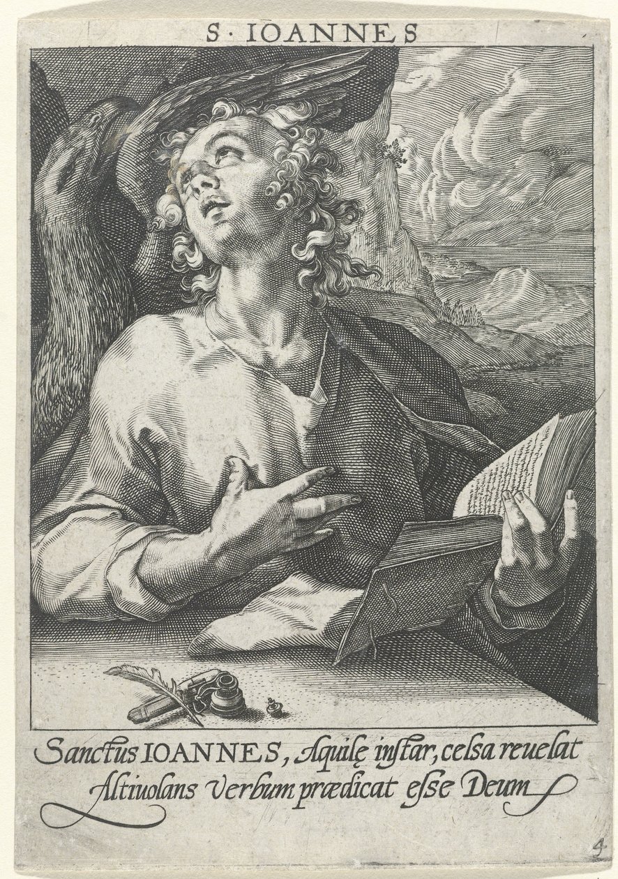 Evangelist Johannes De fire evangelister (serietitel) af Conrad Goltz (possibly)
