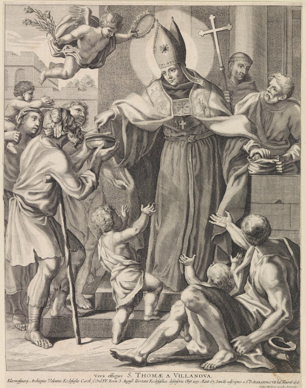 H. Thomas van Villanueva Vera billeder S. Thomae A Villanova (titel på objekt) af Conrad Lauwers