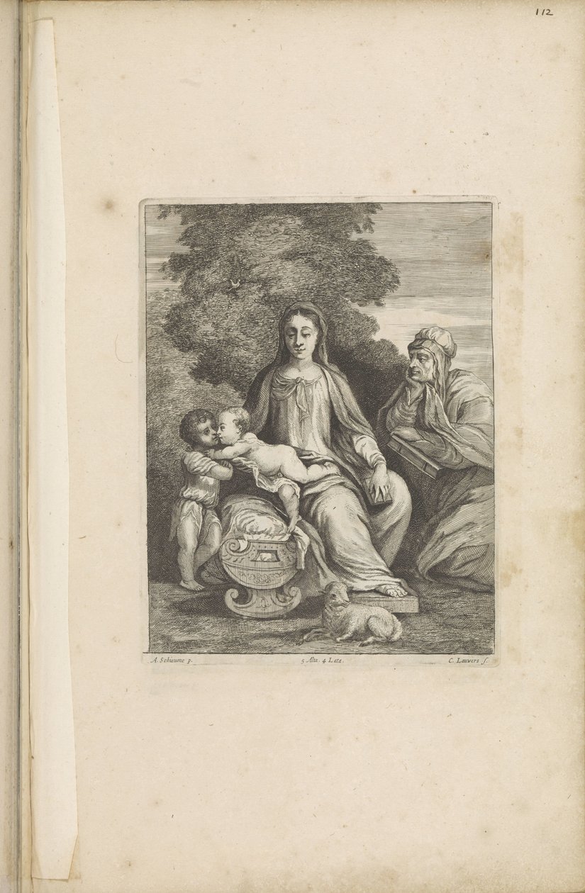 Maria med Kristusbarnet, den unge Johannes Døberen og Sankt Elizabeth af Conrad Lauwers