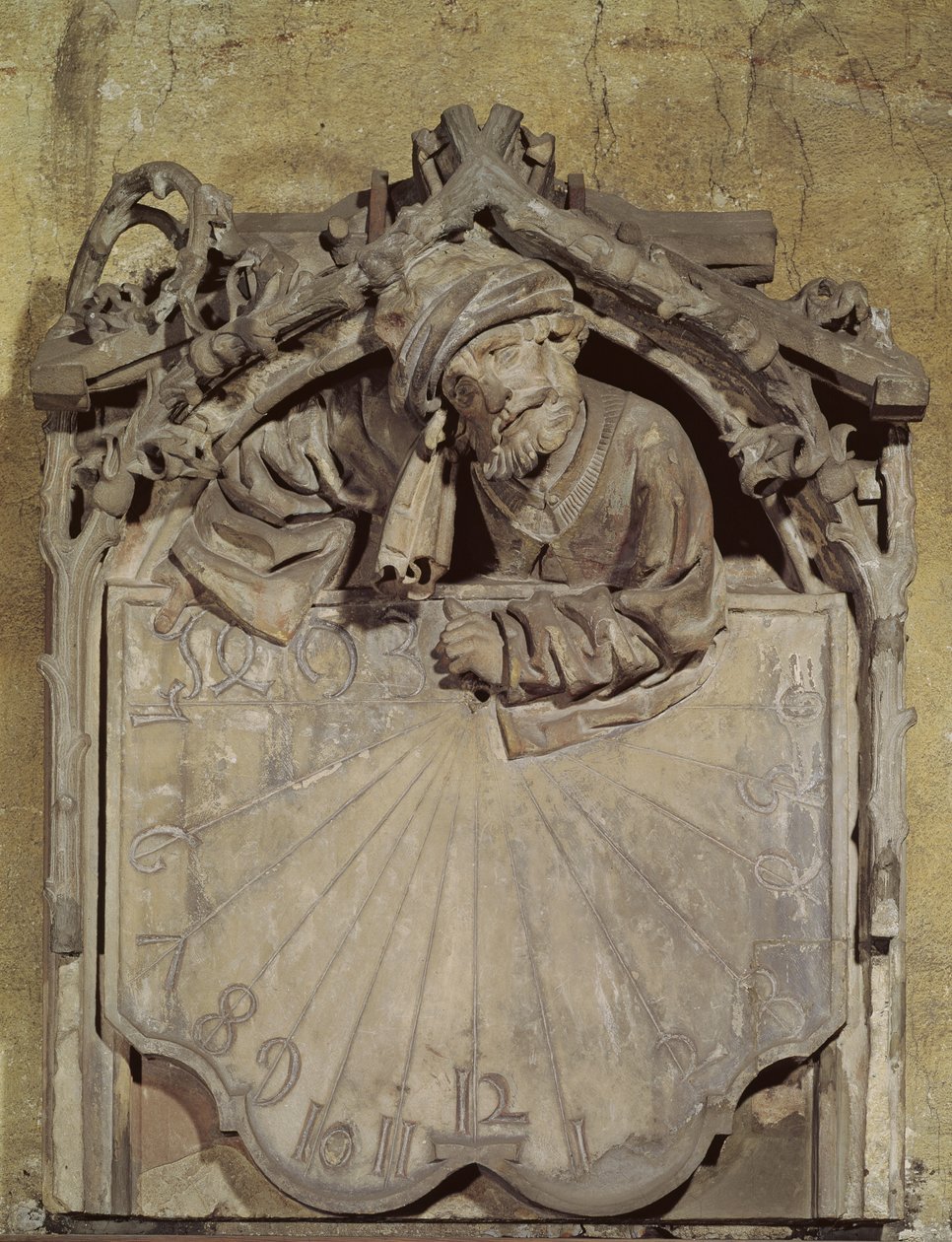 Solur med figuren af en astronom, 1493 af Conrat Sifer