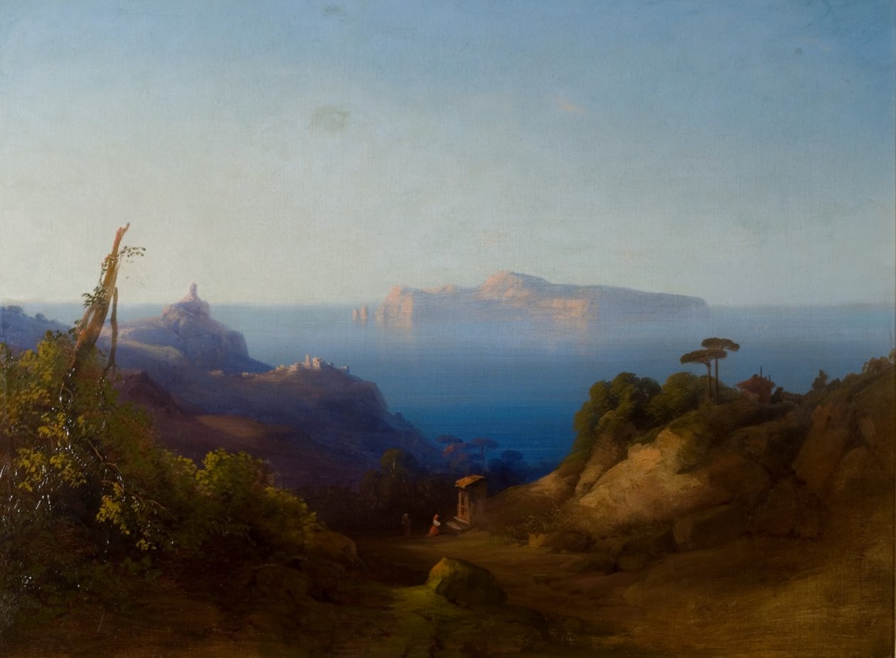 Udsigt over Capri af Consalvo Carelli
