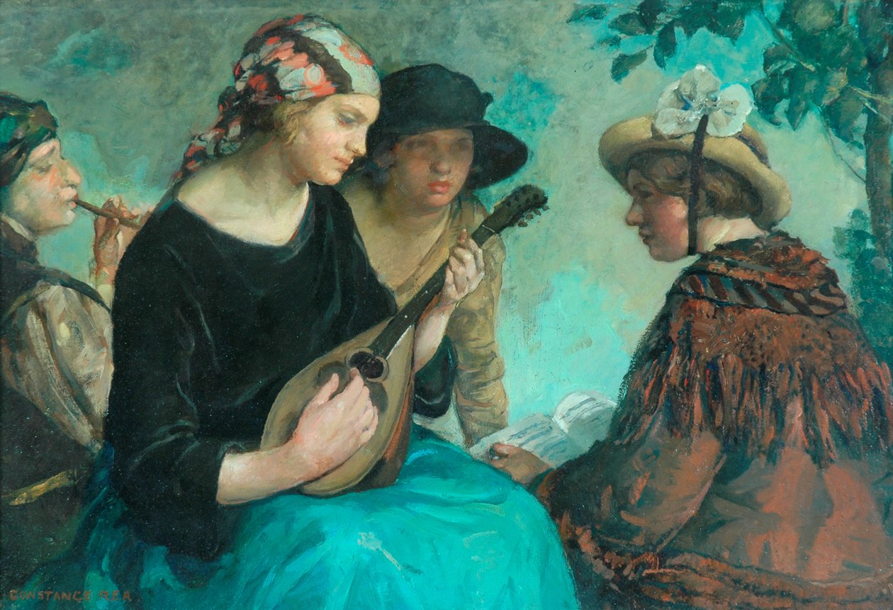 Pige med mandolin af Constance Rea