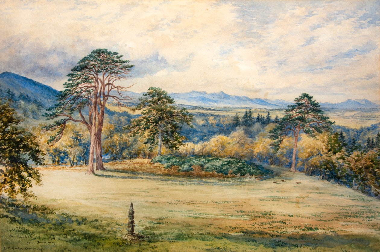 Ben Vorlich fra Inveraray (akvarel) af Constance Frederica Gordon Cumming