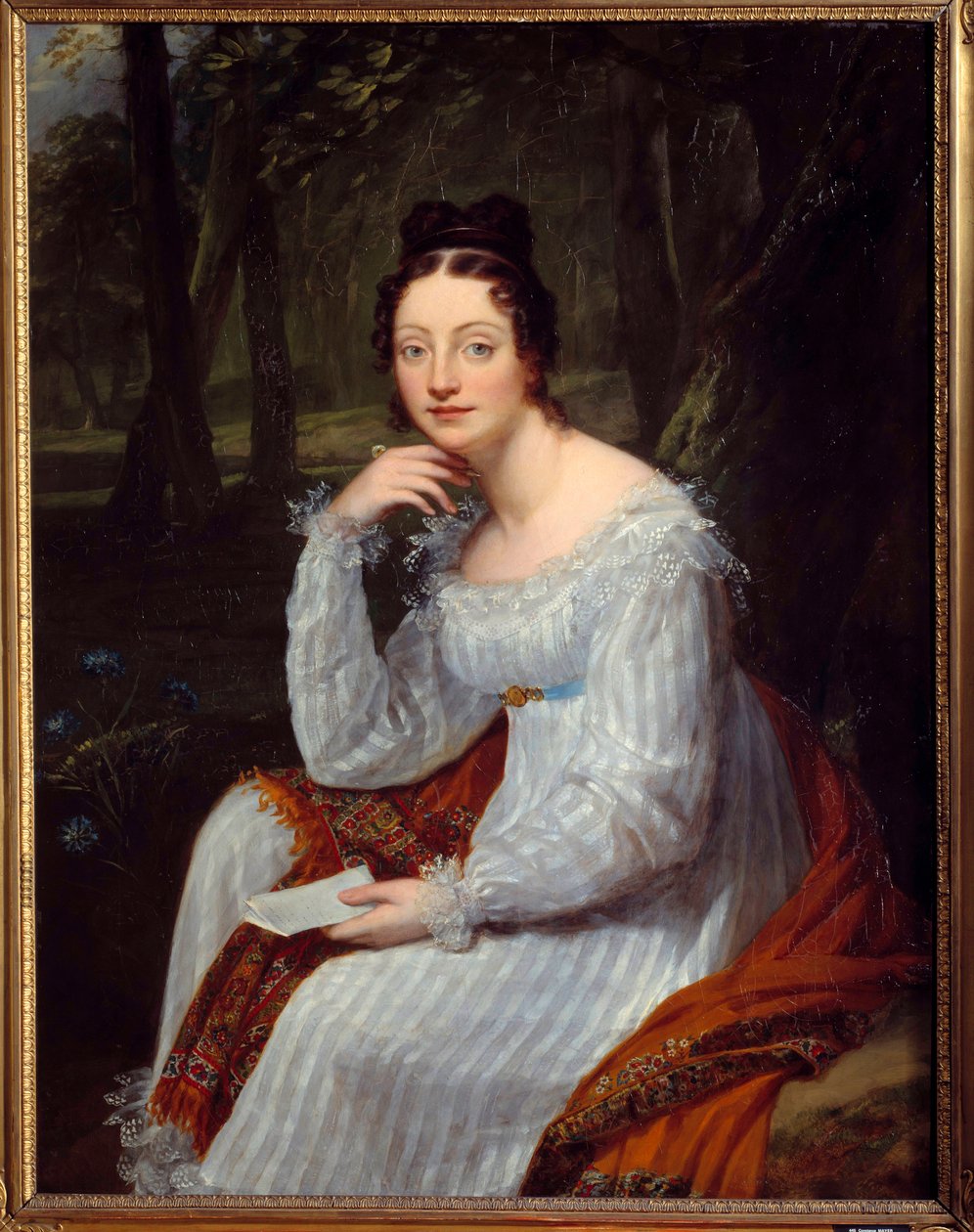 Portræt af Amable Tastu (1798-1885), født Sabine Casimire Amable Voiart, fransk forfatter og librettist Maleri af Constance Mayer (1775-1821) af Constance Marie Mayer Lamartiniere