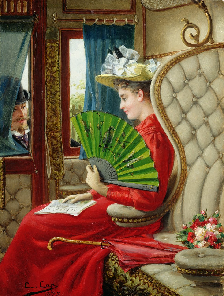 Indiskretionen, 1895 af Constant Aime Marie Cap