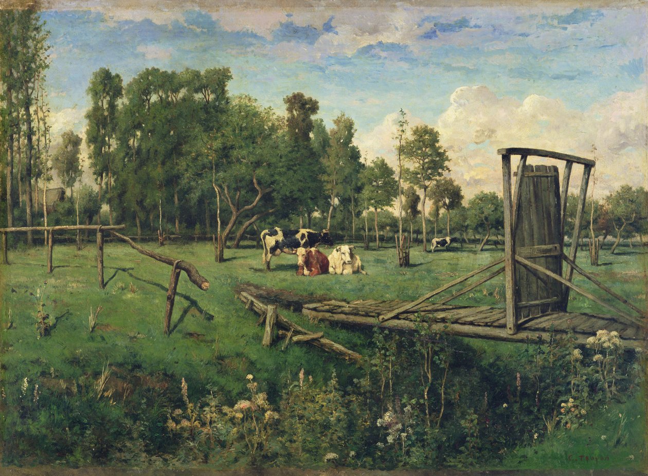 Laitume Normandiassa (öljy kankaalle) af Constant Emile Troyon