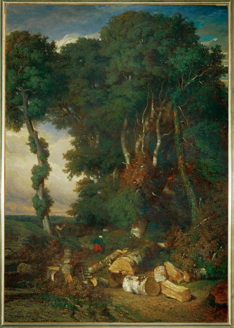 Skovarbejderne af Constant-Emile Troyon