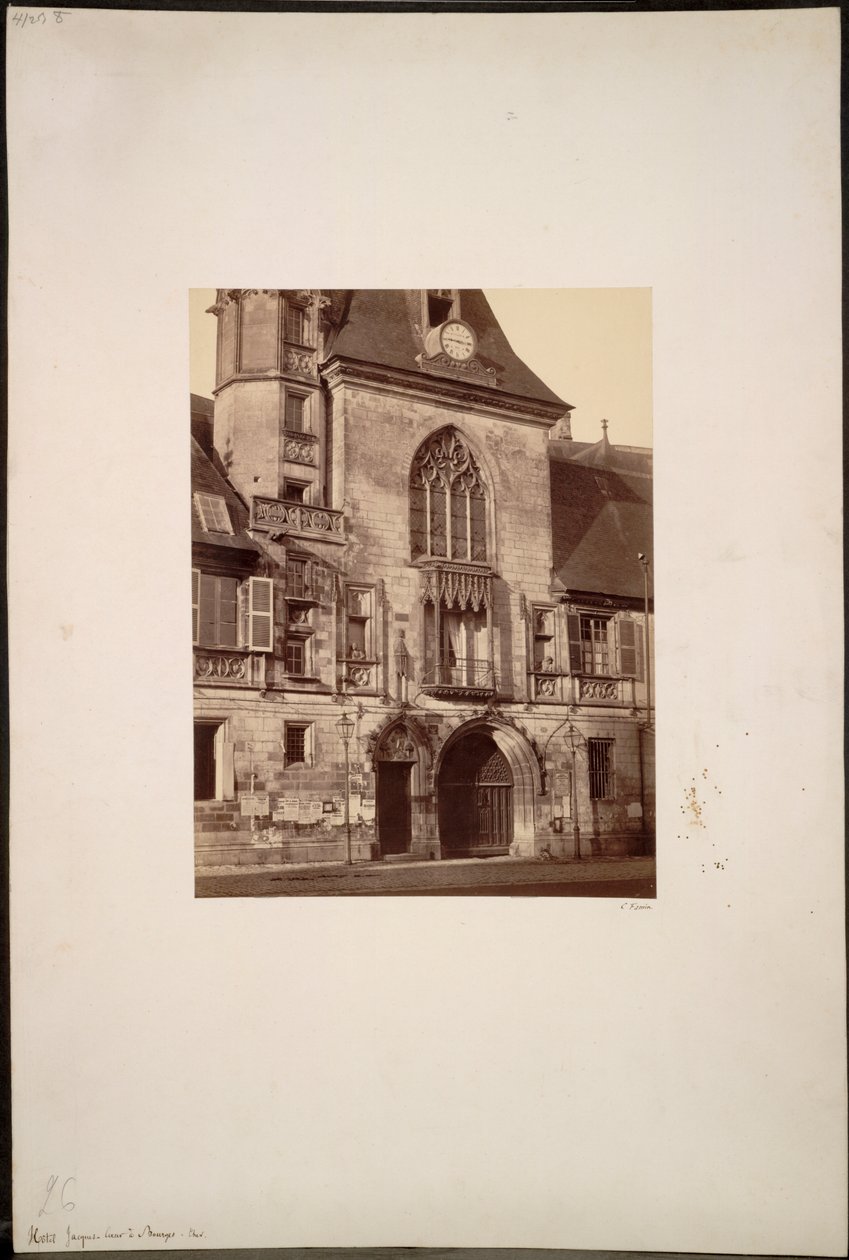Hotel Jacques Coeur ved Bourges af Constant Alexandre Famin