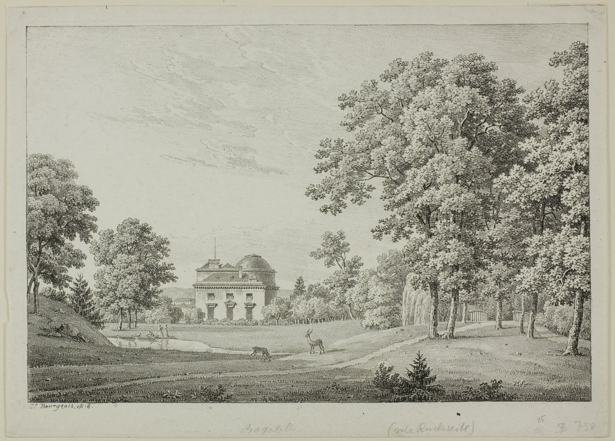 Château de Bagatelle i Bois de Boulogne af Constant Bourgeois