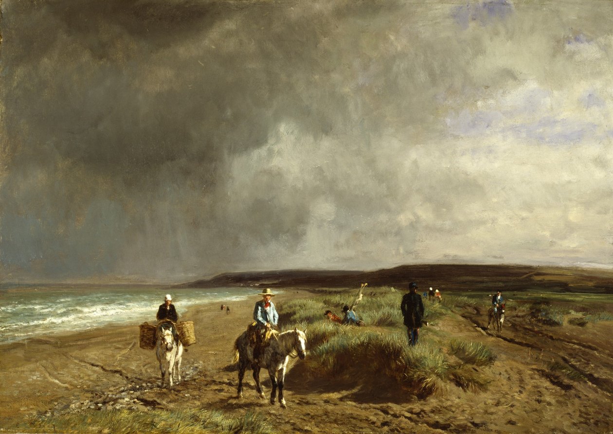 Kyst ved Villers, ca. 1859 af Constant Emile Troyon
