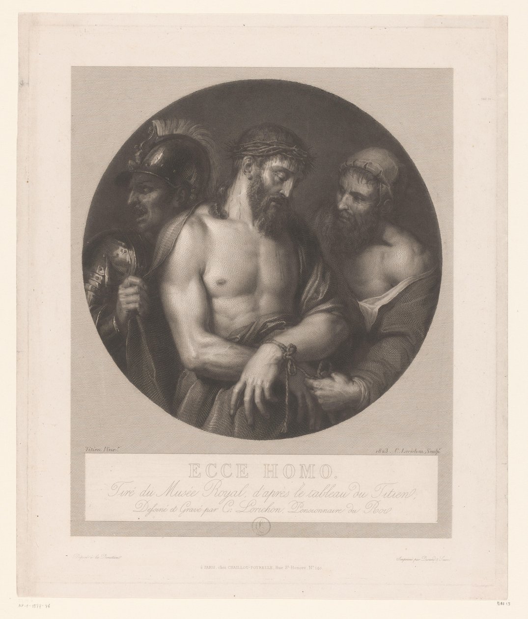 Ecce Homo Ecce Homo (titel på objekt) af Constant Louis Antoine Lorichon