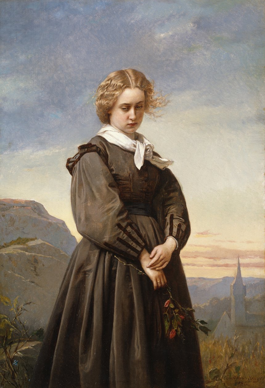 Kærlighedens melankoli, 1866. af Constant Mayer