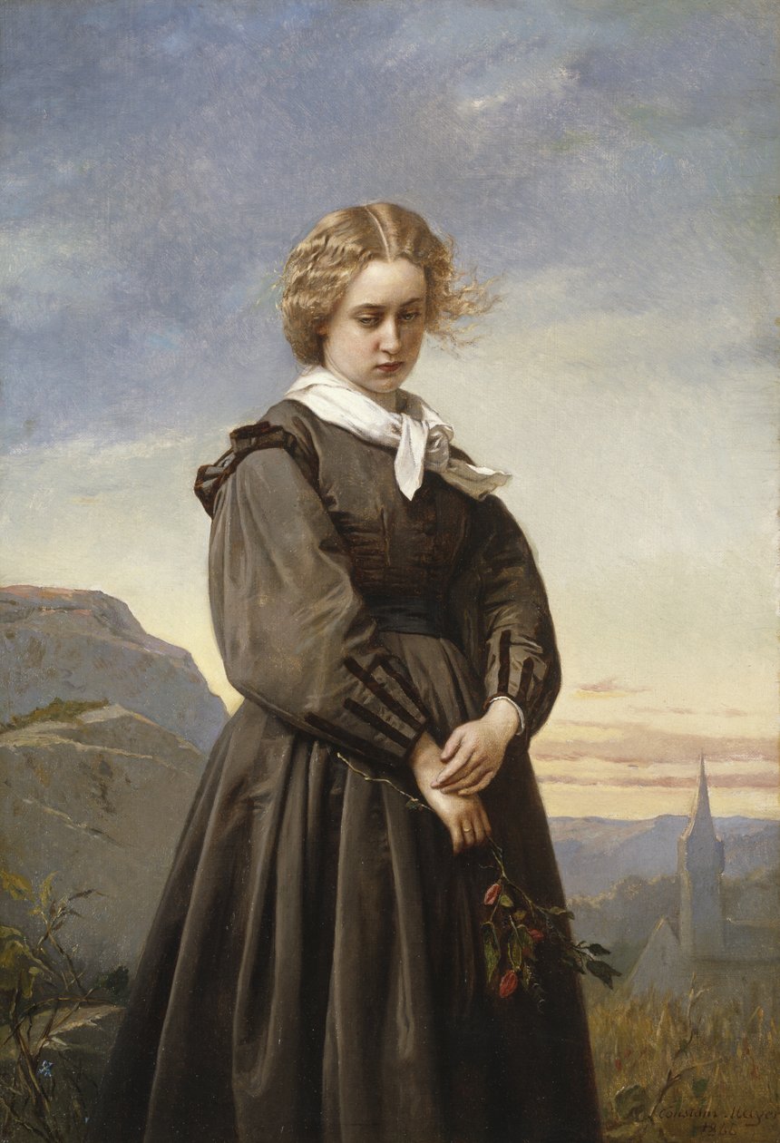 Kærlighedens melankoli, 1866 af Constant Mayer