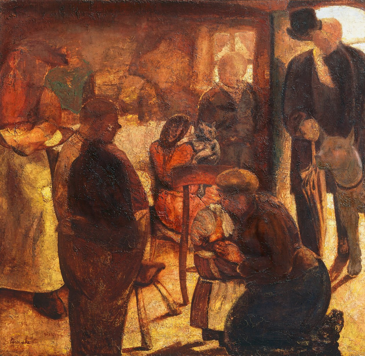 The Stranger, af Constant Permeke (1886-1952), olie på lærred af Constant Permeke
