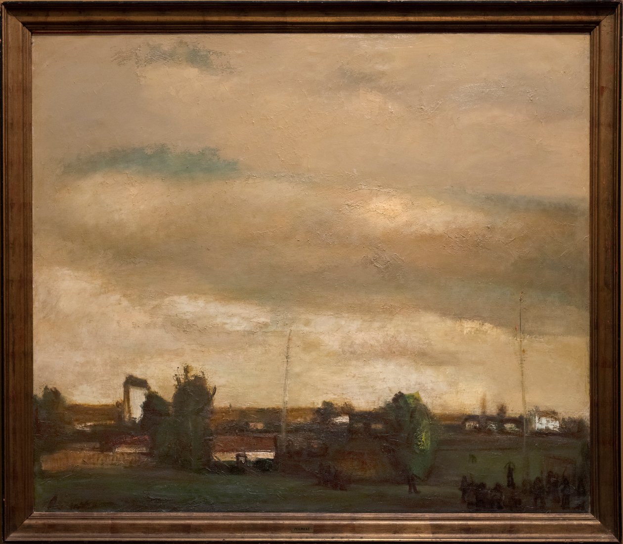 Landsby og bueskydning af Constant Permeke