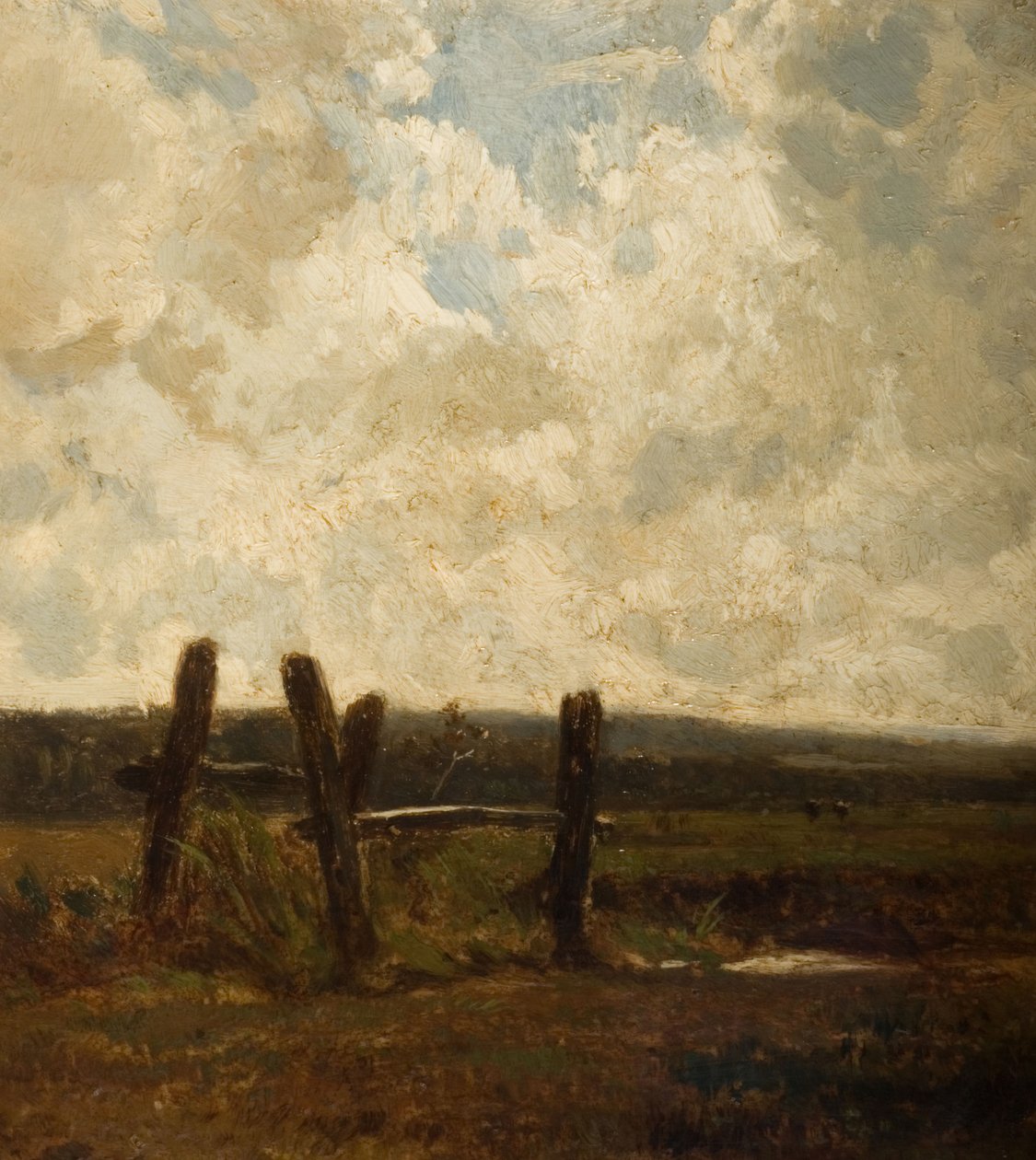 Landskab med en forgrund af Meadowland, 1830-1865. af Constant Troyon