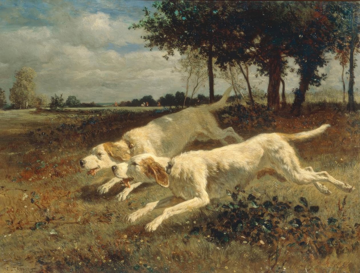 Løbende hunde af Constant Troyon