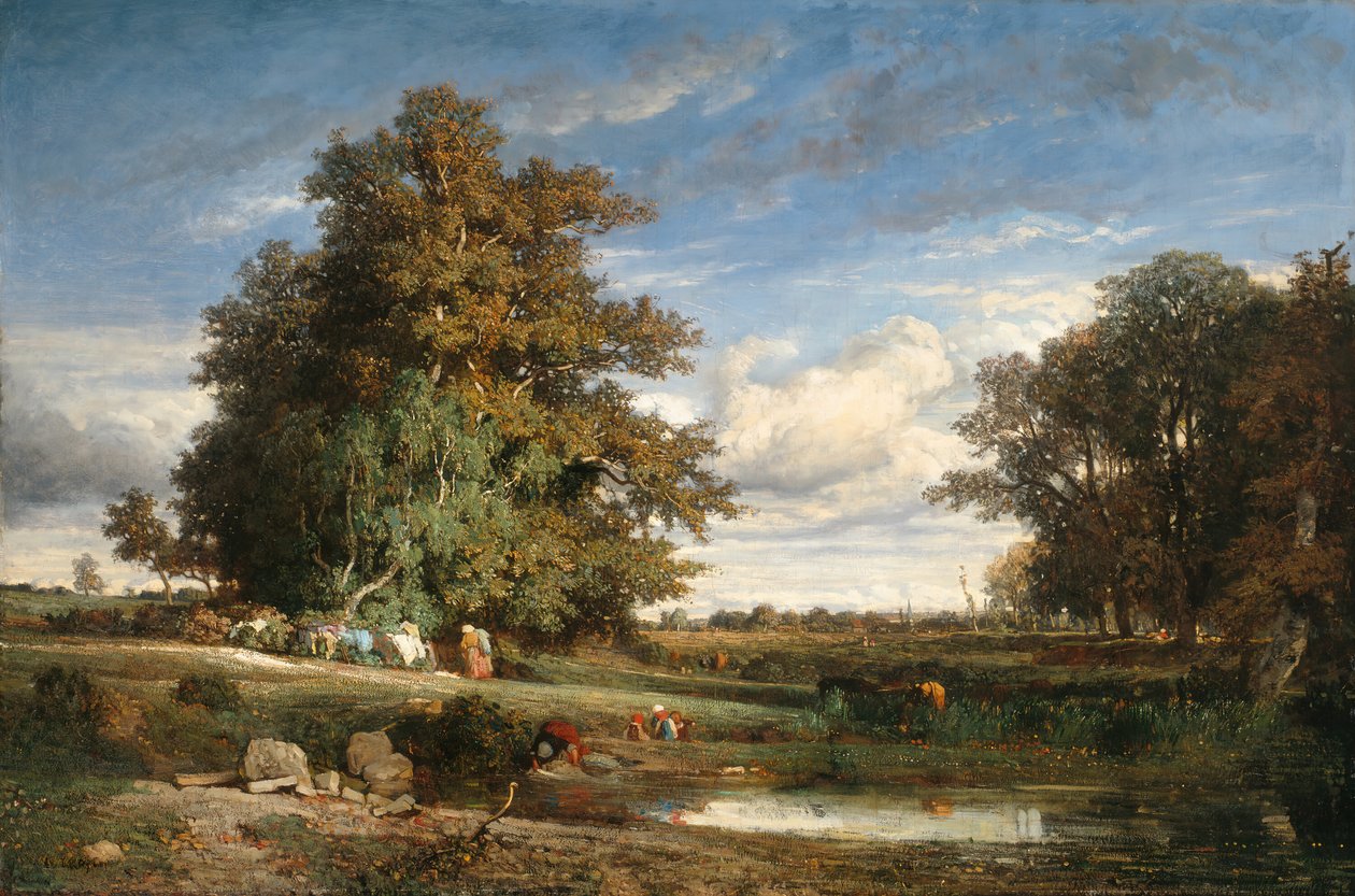 Marsken, 1840. af Constant Troyon
