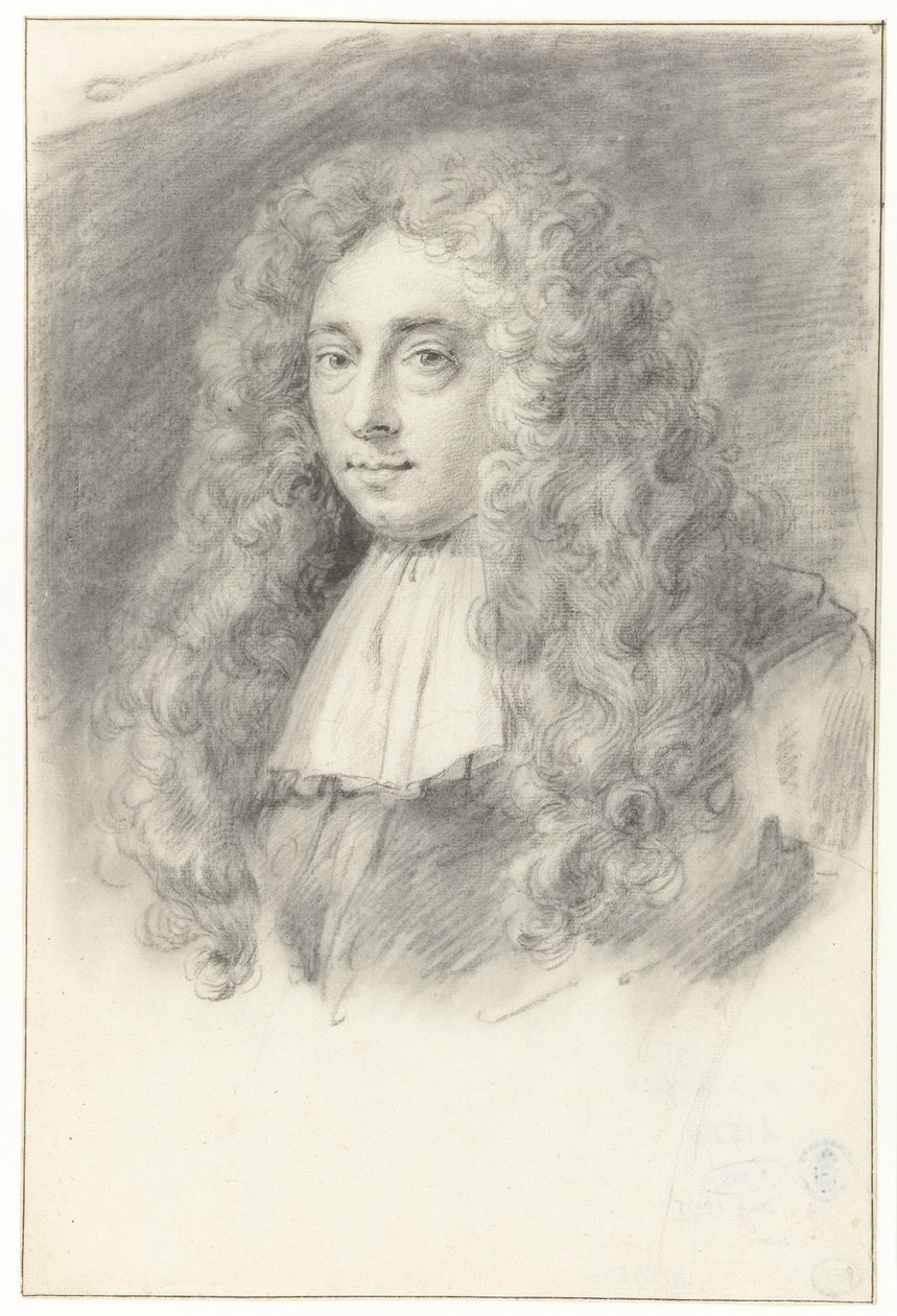 Selvportræt (?) af Constantijn Huygens den Yngre af Constantijn Huygens (II) (possibly)