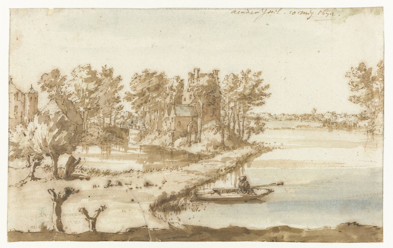 Gammel meningsmåling ved Wilp aan de IJssel Aen den Yssel (titel på objekt) af Constantijn Huygens (II)