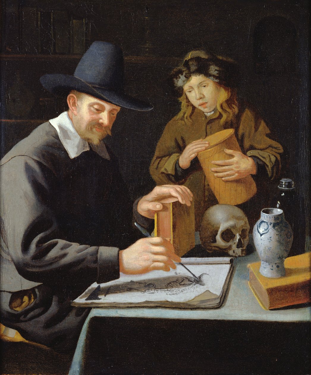 Maleren og hans Elev af Constantin Verhout or Voorhout
