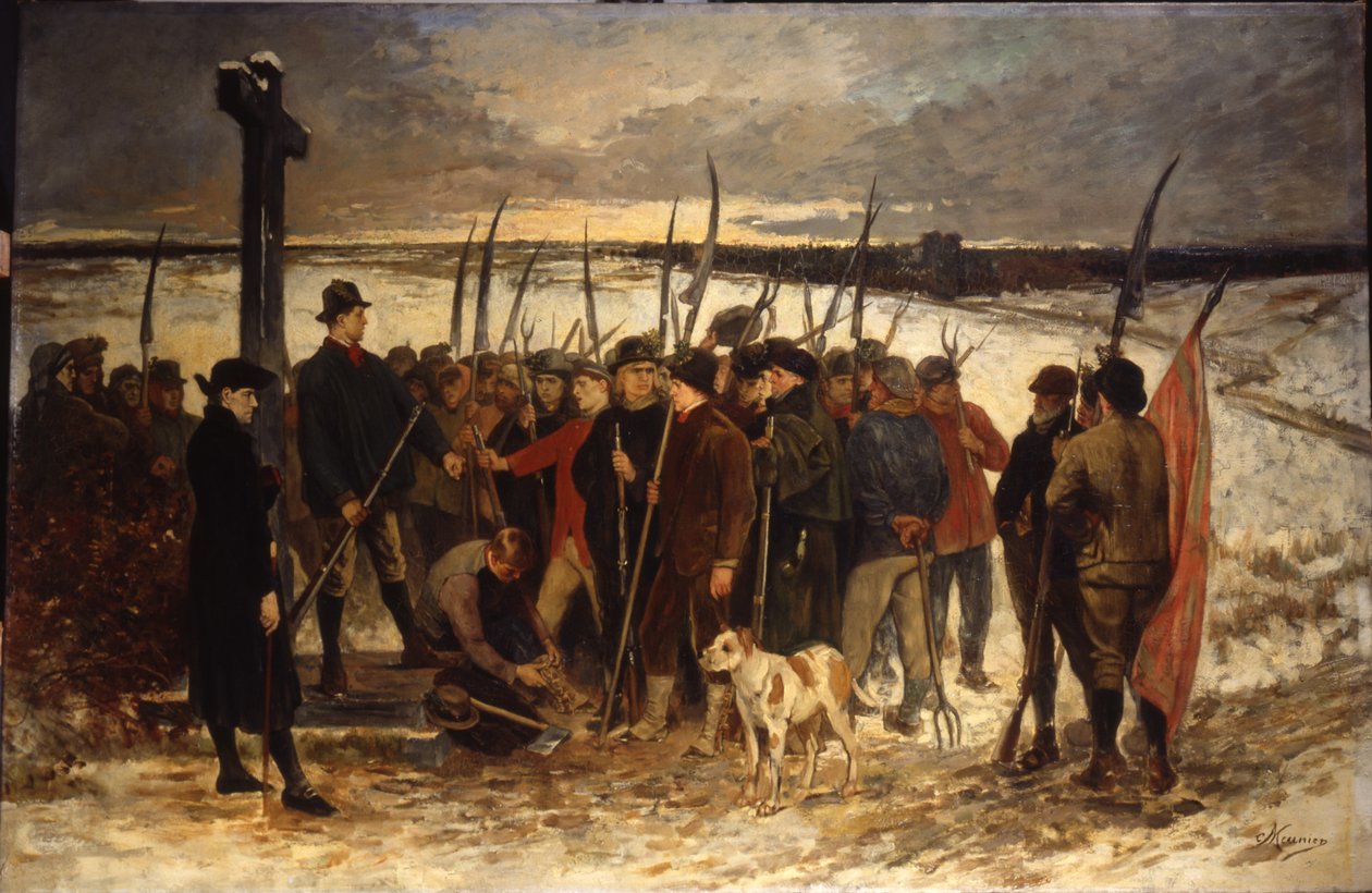 Bondekrigen af Constantin Emile Meunier