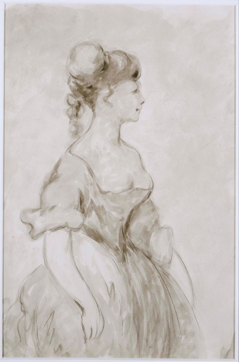 Dame i Crinoline af Constantin Guys