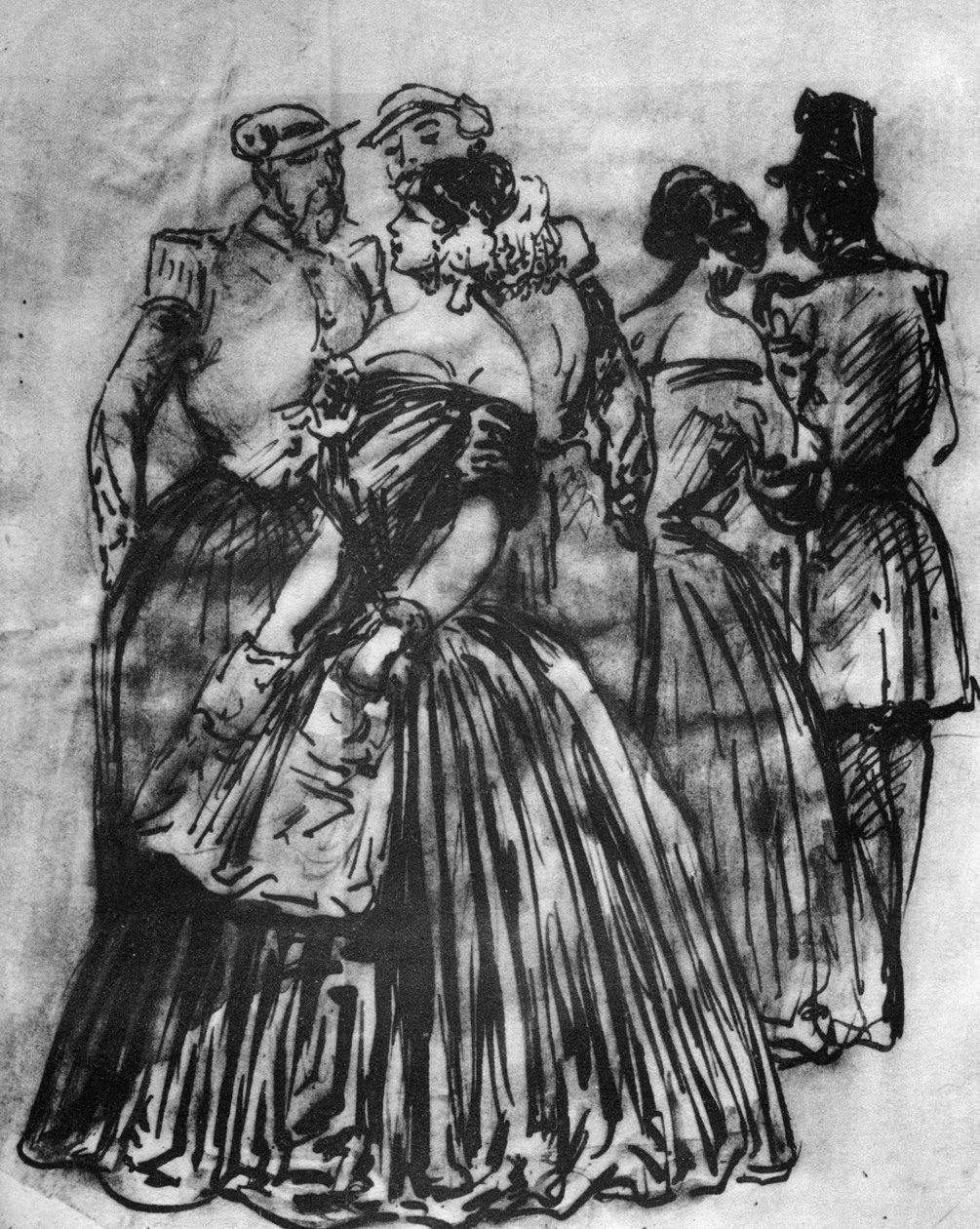 Off Duty, 1800-tallet, 1930 af Constantin Guys