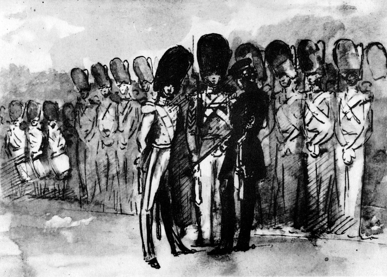På parade, 1930. af Constantin Guys