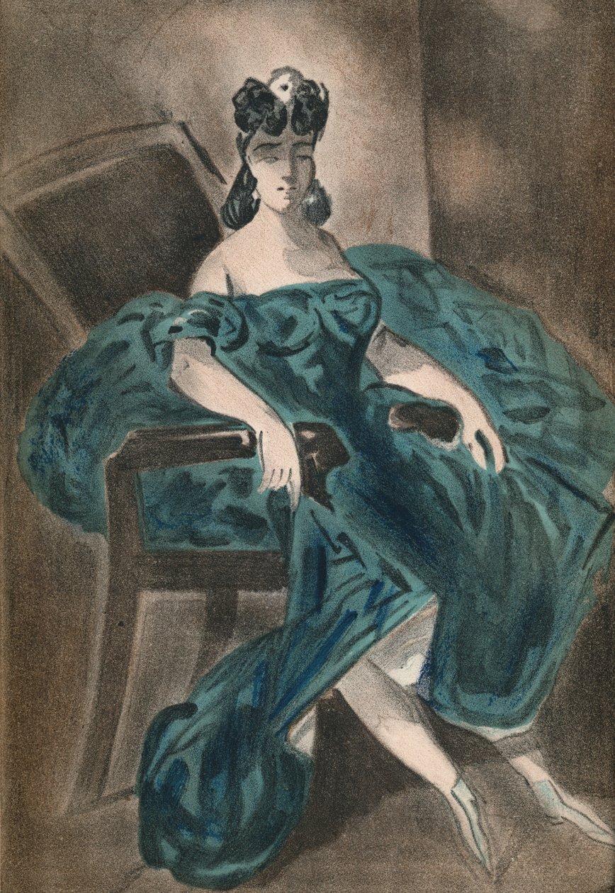 Portræt II, 1865, 1939 af Constantin Guys