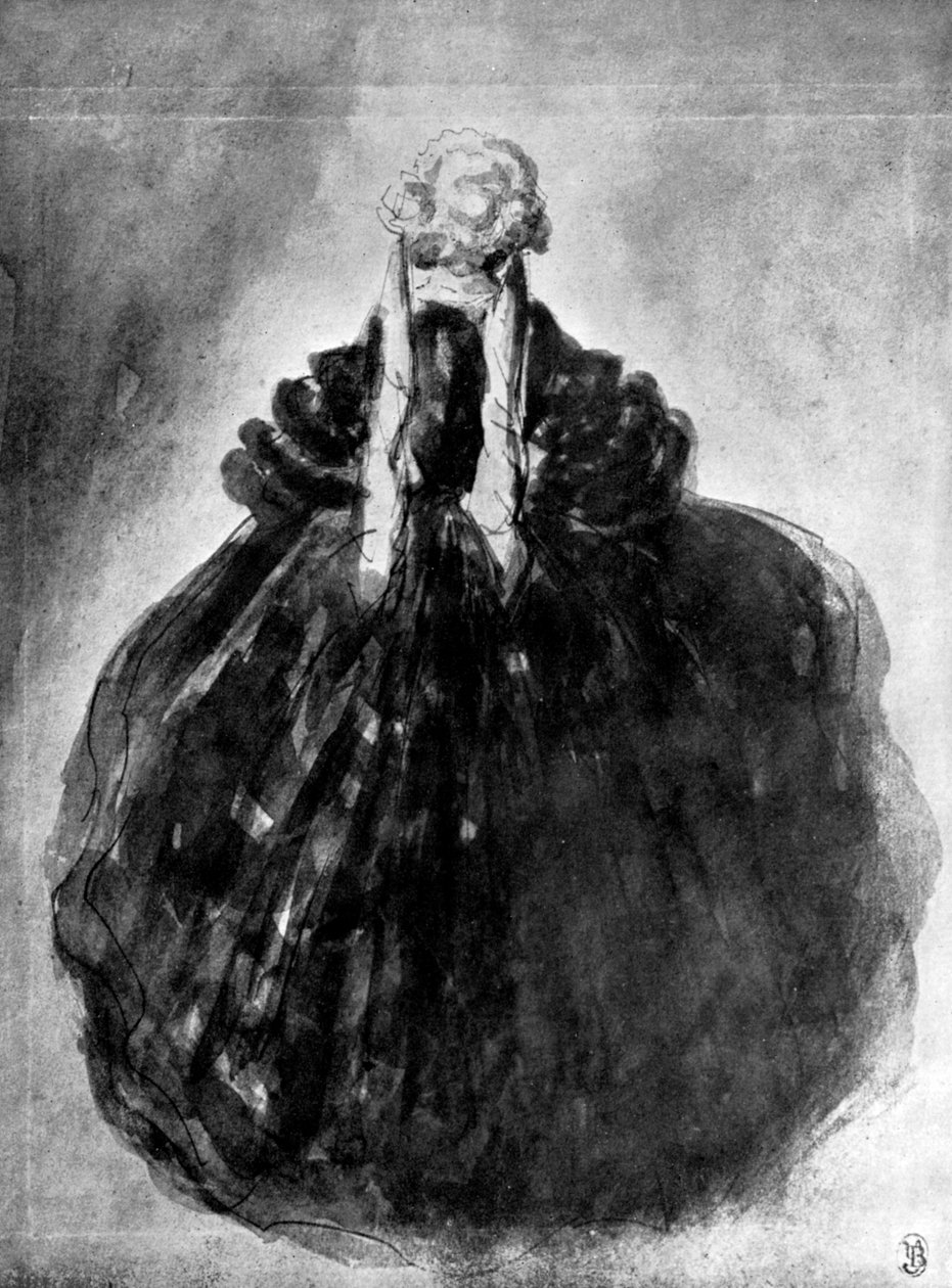 Study of a Lady, 1800-tallet, 1930. af Constantin Guys