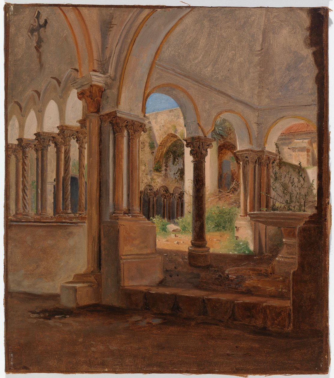 Den tomme klostergård af Constantin Hansen
